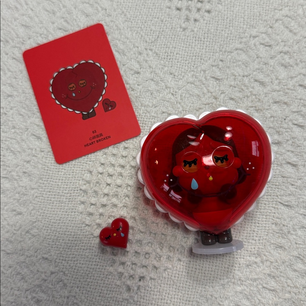 CRYBABY Crying for Love Heart and Baby Figure